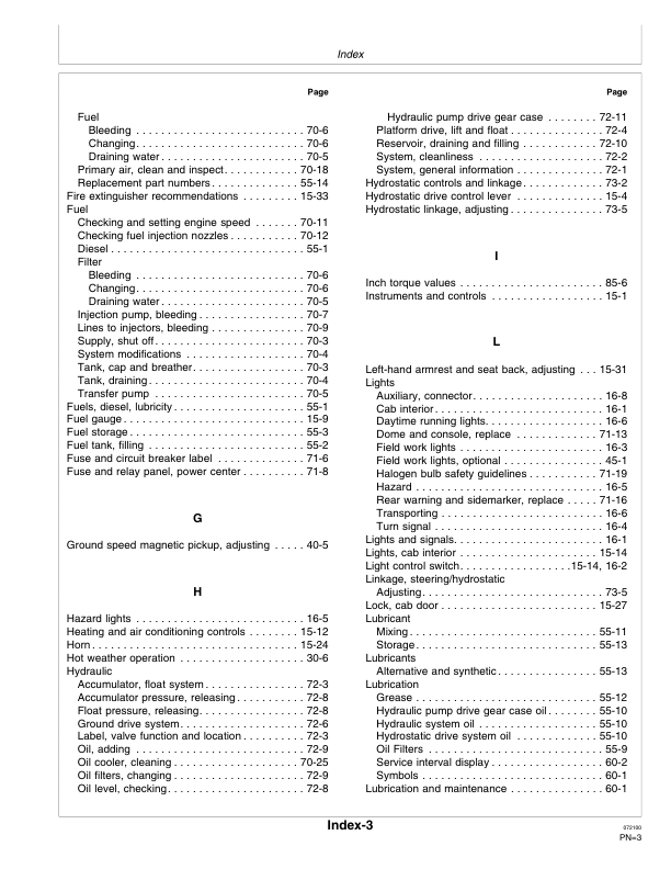 John Deere 4990 Self-Propelled Windorwer Operator's Manual (OME98122) - Image 2