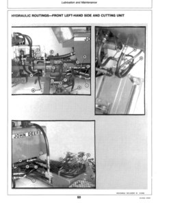 Alternative view of John Deere 303 & 305 Hydraulic Gang Mowers Operator's Manual (OMET13345)