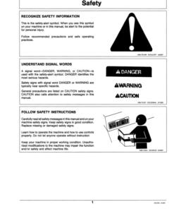 Alternative view of John Deere 141 & 151 Vacuum Sweepers Operator's Manual (OMET13393)