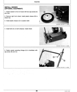 Alternative view of John Deere 519 Walk Behind Vertical Mower Operator's Manual (OMET13983)