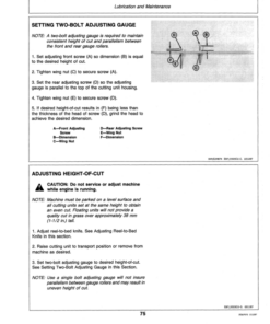 Alternative view of John Deere 3325 Professional Turf Mower Operator's Manual (OMET14174)