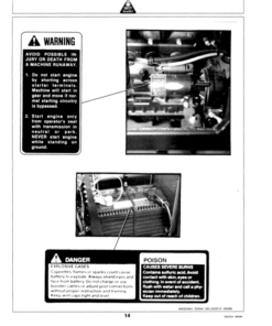 Alternative view of John Deere 3325 Professional Turf Mower Operator's Manual (OMET14903)