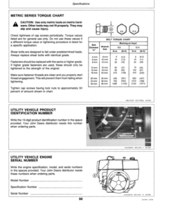 Alternative view of John Deere 1500 Utility Vehicle Operator's Manual (OMET15437)