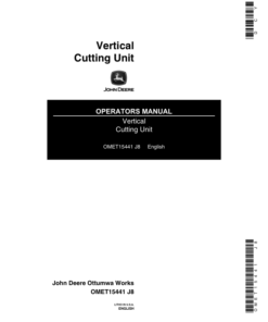 John Deere Vertical Cutting Units Operator's Manual (OMET15441)