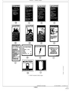 Alternative view of John Deere 1110NA Forwarders Operator's Manuals (OMF062546)