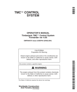 John Deere TMC Control Systems Operator's Manuals (OMF064575)