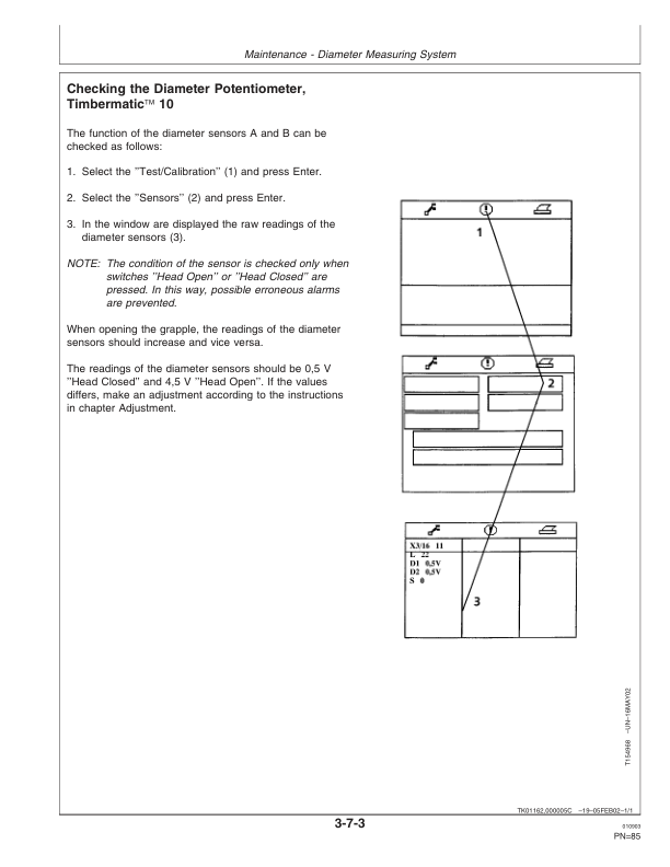 John Deere H754 Harvesting Heads Operator's Manuals (OMF064629) - Image 3