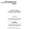 John Deere H290 Harvesting Heads Operator's Manuals (OMF070639)