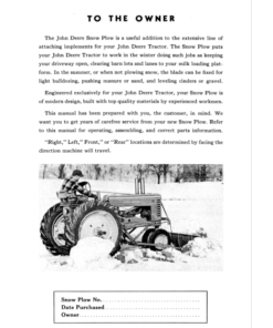 Alternative view of John Deere Snow Plows ABG-90, MT-72 Operator's Manual (OMF221152)