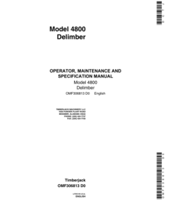 John Deere 4800 Loader Attachments Operator's Manuals (OMF306813)