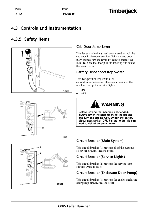 John Deere 608S Tracked Feller Bunchers Operator's Manuals (OMF381265) - Image 3