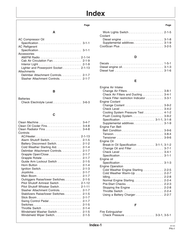 John Deere 530B, 535 Knuckleboom Loader Operator's Manuals (OMF383197) - Image 3