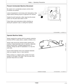 Alternative view of John Deere 953G Tracked Feller Bunchers Operator's Manuals (OMF383512)