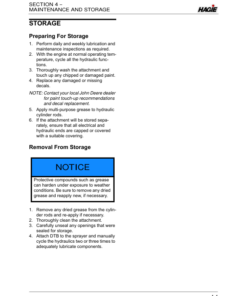 Alternative view of John Deere Hagie Detasseler Toolbar (018001-018500) (Worldwide Edition) Operator's Manual (OMFA493571)
