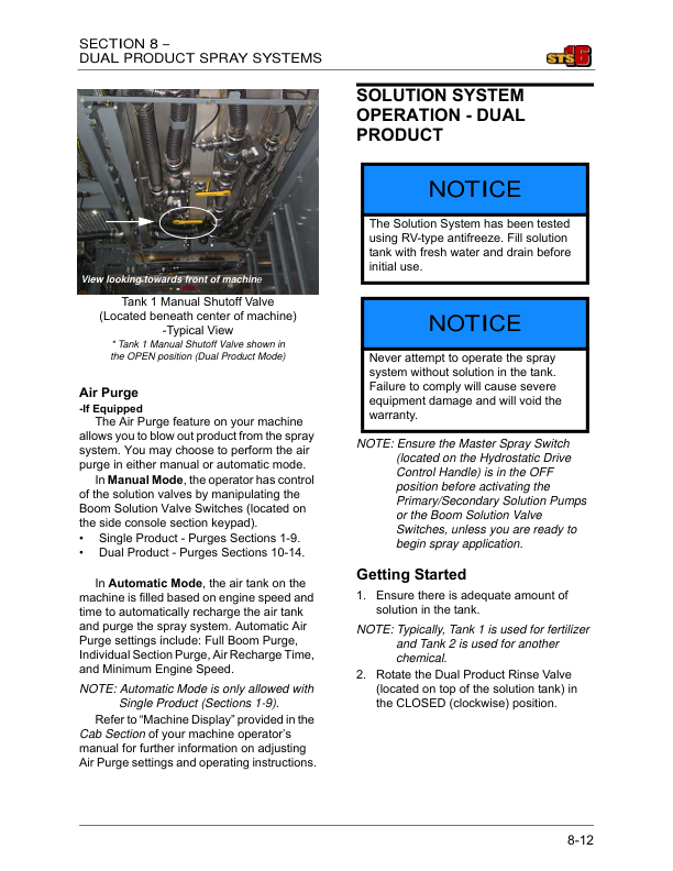 John Deere Hagie STS16 Self-Propelled Sprayer (017001-017500) (Worldwide Edition) Operator's Manual (OMFA493692) - Image 2