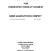John Deere Hagie Hybrid Spray Boom Attachment (017001-017500) (Worldwide Edition) Operator's Manual (OMFA493717)