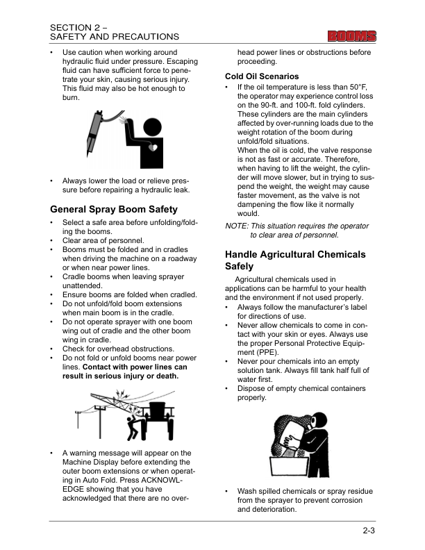 John Deere Hagie Hybrid Spray Boom Attachment (017001-017500) (Worldwide Edition) Operator's Manual (OMFA493717) - Image 2