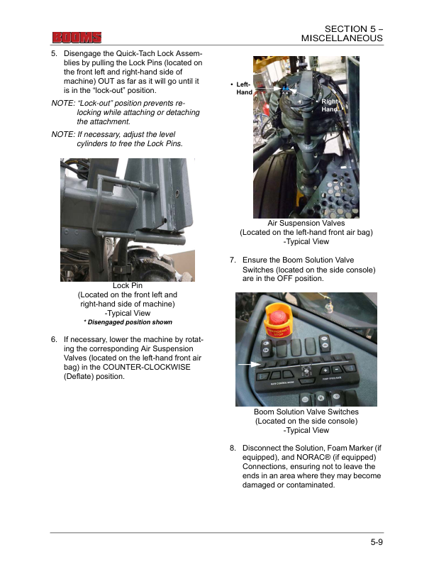 John Deere Hagie Hybrid Spray Boom Attachment (017001-017500) (Worldwide Edition) Operator's Manual (OMFA493725) - Image 2