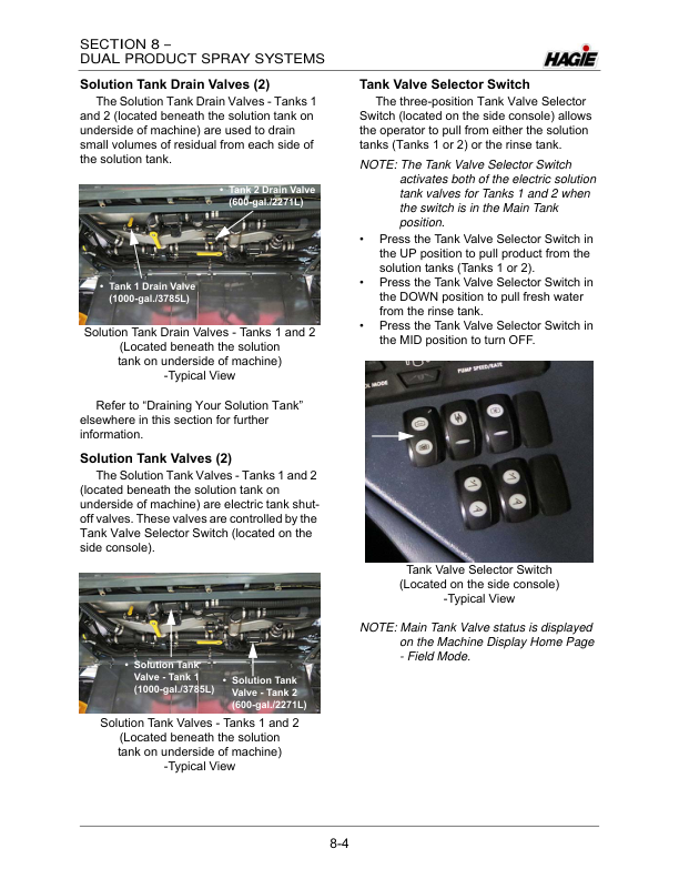 John Deere Hagie STS10 / STS12 Self-Propelled Sprayer (018001-018500) (Worldwide Edition) Operator's Manual (OMFA493739) - Image 2