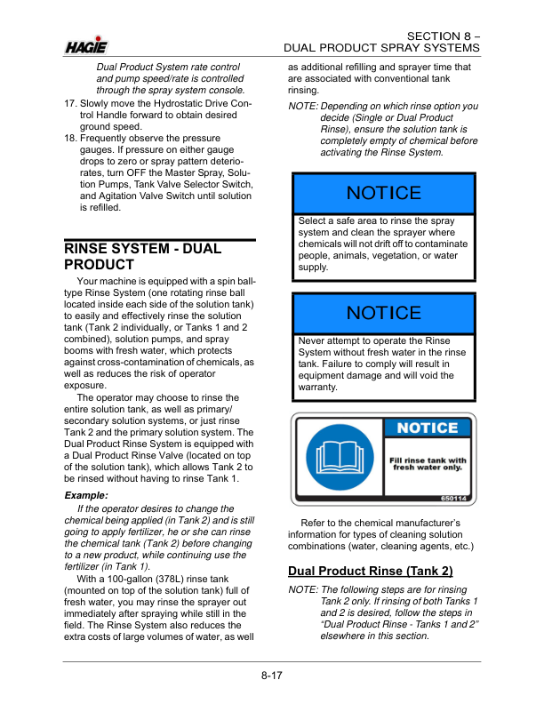 John Deere Hagie STS10 / STS12 Self-Propelled Sprayer (018001-018500) (Worldwide Edition) Operator's Manual (OMFA493739) - Image 3