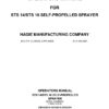John Deere Hagie STS14 / STS16 Self-Propelled Sprayer (018001-018500) (Worldwide Edition) Operator's Manual (OMFA493740)