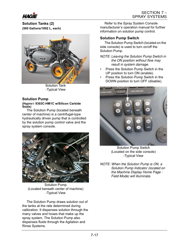 John Deere Hagie DTS10 Self-Propelled Sprayer (019001-019500) (Worldwide Edition) Operator's Manual (OMFA493799) - Image 3