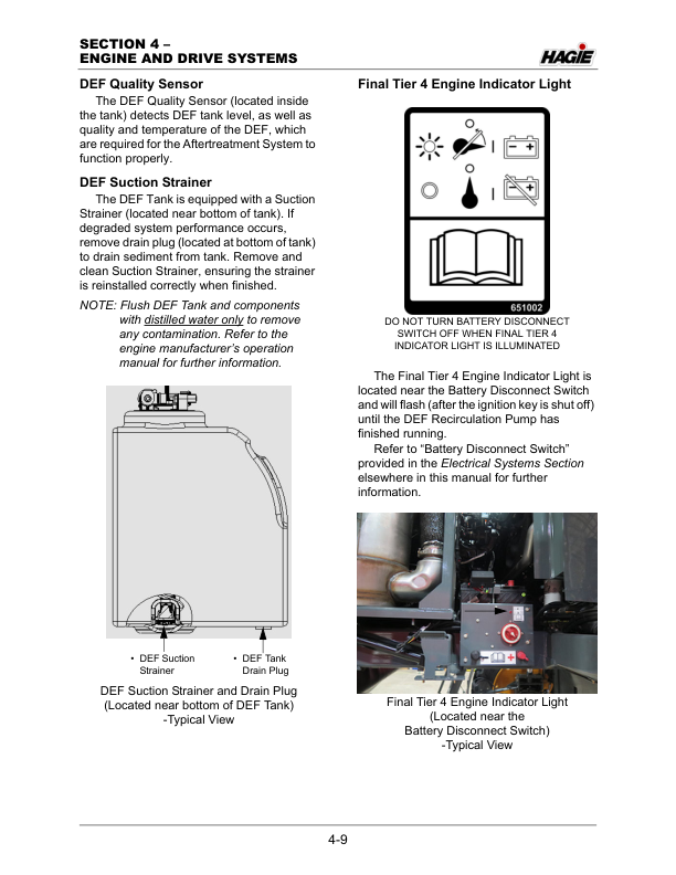 John Deere Hagie STS / DPS Self-Propelled Sprayer (020001-020500) (Worldwide Edition) Operator's Manual (OMFA493827) - Image 3