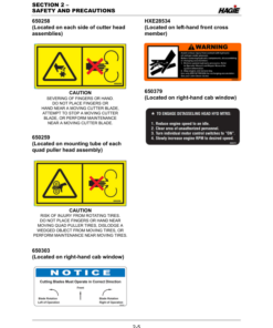 Alternative view of John Deere Hagie Detasseler Toolbar (021001-021500) (Worldwide Edition) Operator's Manual (OMFA493884)