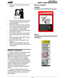 Alternative view of John Deere Hagie Hybrid Retro Boom (020001-020500) (Worldwide Edition) Operator's Manual (OMFA493895)
