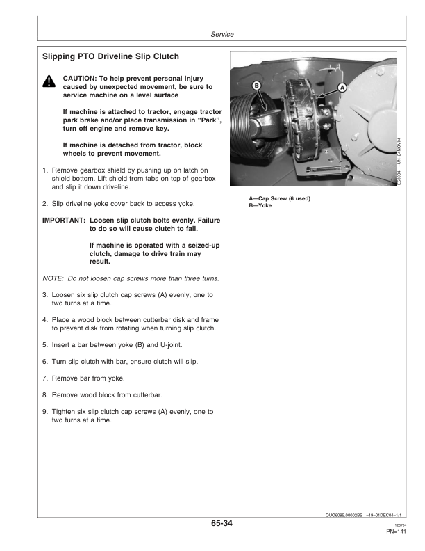 John Deere 525, 530, 535 Rotary Mower Conditioners Operator's Manual (OMFH300943) - Image 2