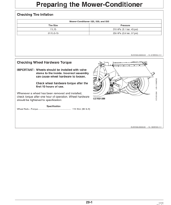 Alternative view of John Deere 525, 530, 535 Rotary Mower Conditioners Operator's Manual (OMFH302721)