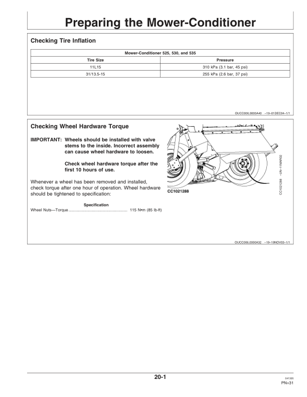 John Deere 525, 530, 535 Rotary Mower Conditioners Operator's Manual (OMFH302721) - Image 2