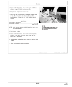 Alternative view of John Deere (340001- ) 458 Standard Round Baler (Regular Pickup Only) (340001-349999 ) Operator's Manual (OMFH304733)