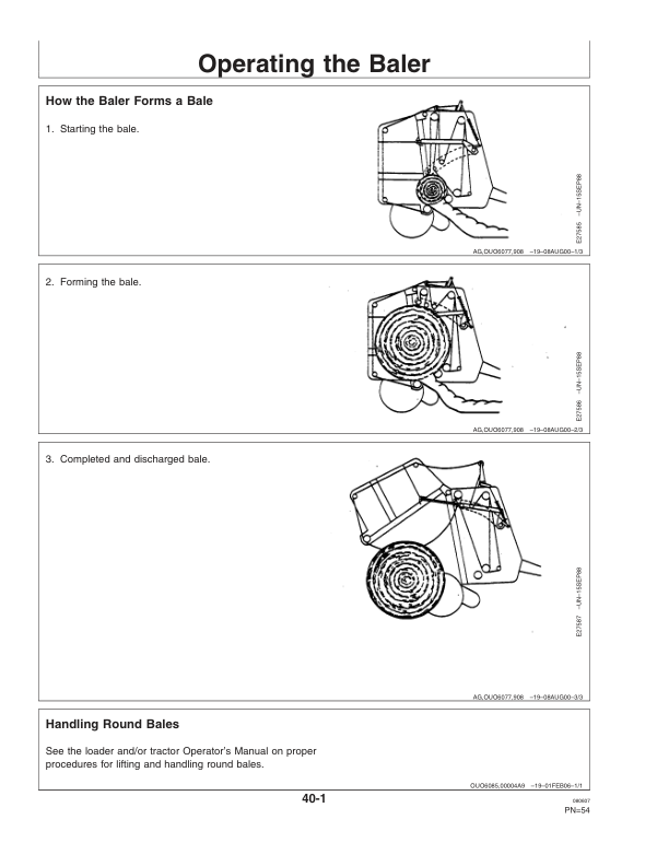 John Deere (340001- ) 458 Standard Round Baler (Regular Pickup Only) (340001-349999 ) Operator's Manual (OMFH304733) - Image 3