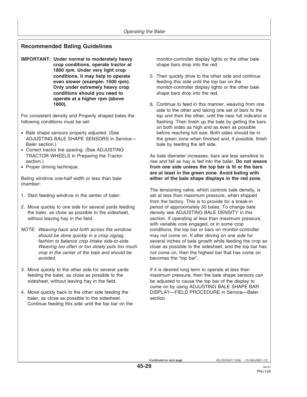 John Deere 468, 468 Silage Special, & 568 Round Balers (340001- 349999) Operator's Manual (OMFH304736) - Image 2
