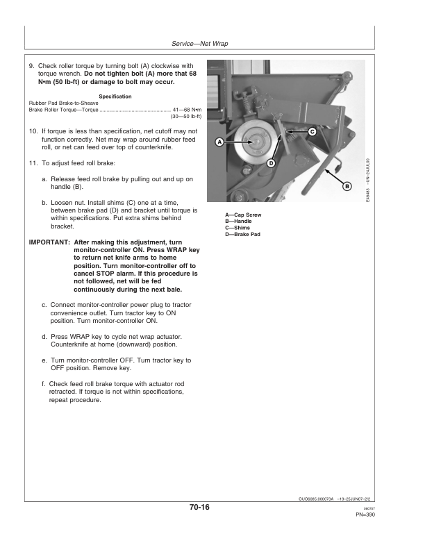 John Deere 468, 468 Silage Special, & 568 Round Balers (340001- 349999) Operator's Manual (OMFH304736) - Image 4
