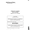 John Deere 448 Round Baler (340001- 349999) Operator's Manual (OMFH304752)