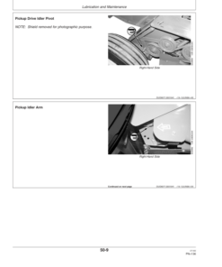 Alternative view of John Deere 458 Standard Round Balers (Regular Pickup Only) (352001-) Operator's Manual (OMFH304967)