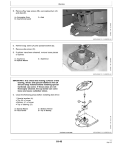 Alternative view of John Deere 946, 956 (S.N. 350001-) Mower-Conditioner (N.A. Edition) Operator's Manual (OMFH305940)