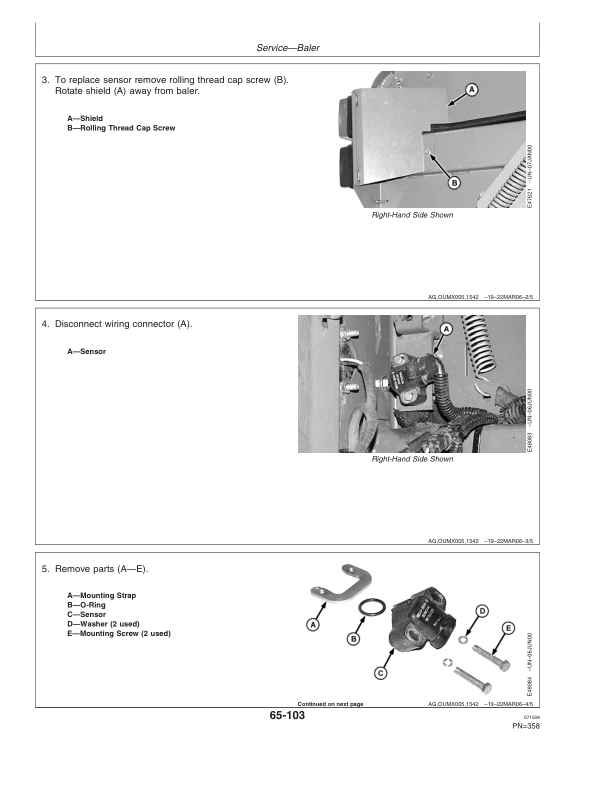 John Deere 468, 468 Silage Special, & 568 Round Balers (350001-360000) Operator's Manual (OMFH307276) - Image 4