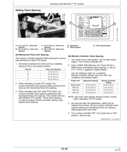 Alternative view of John Deere 458, 458 Silage Special & 558 Round Balers (Regular & Megawide Pickup Plus) (360001-) Operator's Manual (OMFH309528)