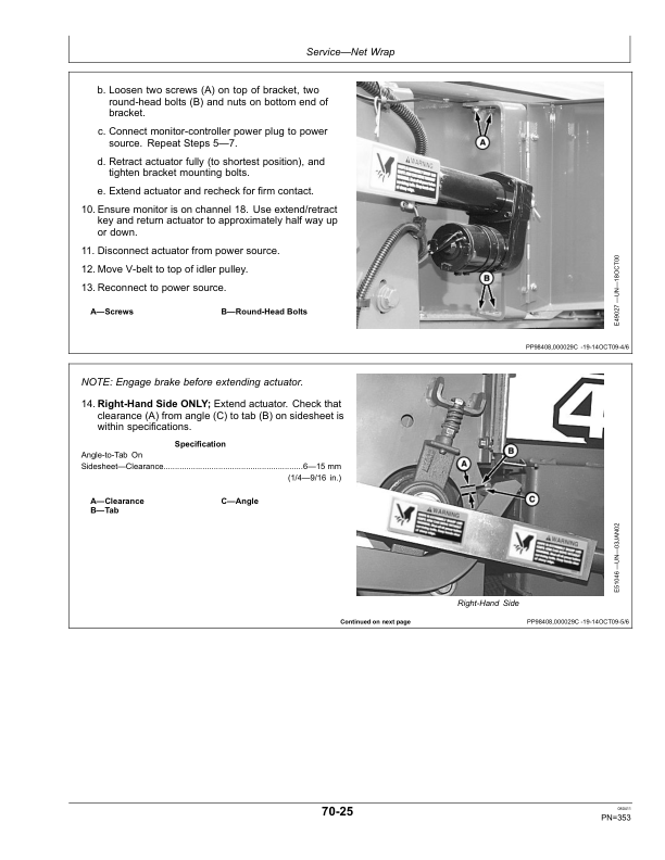 John Deere 458, 458 Silage Special & 558 Round Balers (Regular & Megawide Pickup Plus) (360001-) Operator's Manual (OMFH309528) - Image 4