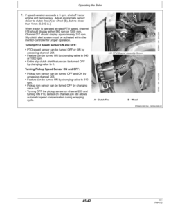 Alternative view of John Deere 468, 468 Silage Special, & 568 Round Balers (360001-) Operator's Manual (OMFH309531)