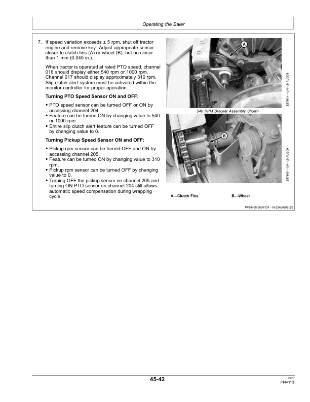 John Deere 468, 468 Silage Special, & 568 Round Balers (360001-) Operator's Manual (OMFH309531) - Image 2