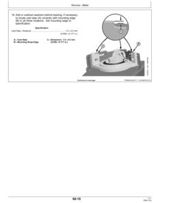 Alternative view of John Deere 458 Standard Round Balers (Regular Pickup Only) (360001-) Operator's Manual (OMFH309536)