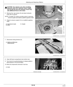 Alternative view of John Deere 994 Rotary Platform4 Meter4.5 Meter (360001-) Operator's Manual (OMFH309668)