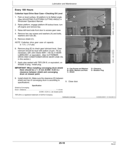 Alternative view of John Deere 995 Rotary Platform 5 Meter (350001-) Operator's Manual (OMFH309673)