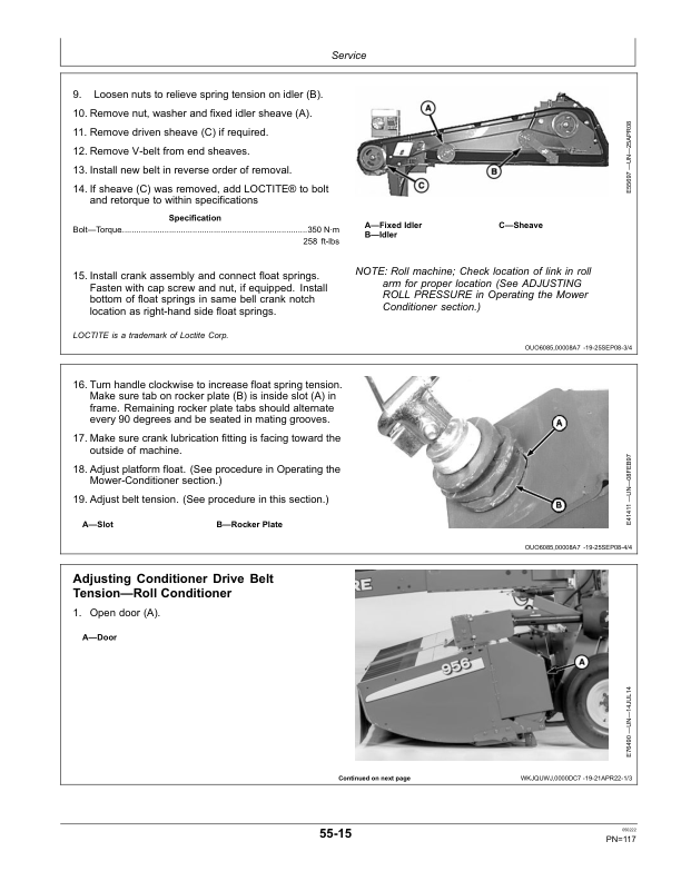 John Deere 946, 956 (S.N. 350001-) Mower-Conditioner (Export Edition) Operator's Manual (OMFH310745) - Image 2