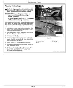 Alternative view of John Deere 896 Auger Platform Export Edition (360001-370000) Operator's Manual (OMFH310746)