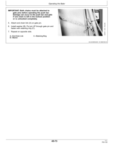 Alternative view of John Deere 468, 468 Silage Special, & 568 Round Balers Operator's Manual (OMFH310751)